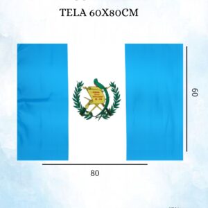 Bandera Guate Tela 1 Pz. 60x80