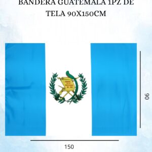 Bandera Guate Tela 1 Pz. 90x150