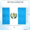 Bandera Guate Tela 10 Pzs. 30x45